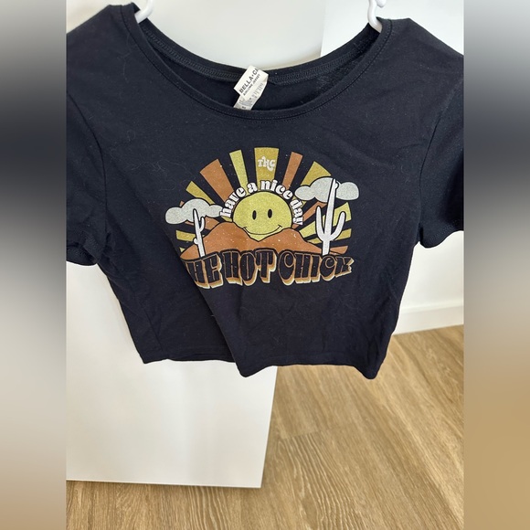 Tops - NWOT “The Hot Chick” Ultra Cropped Top